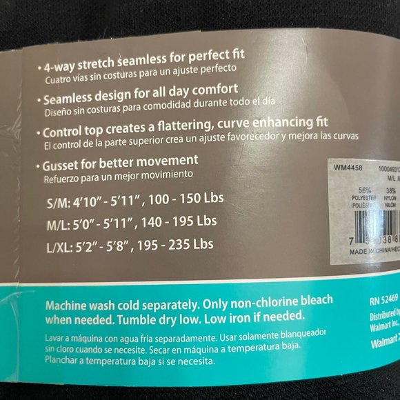 NEW Secret Treasures Black Shaper Leggings M/L - Picture 4 of 5